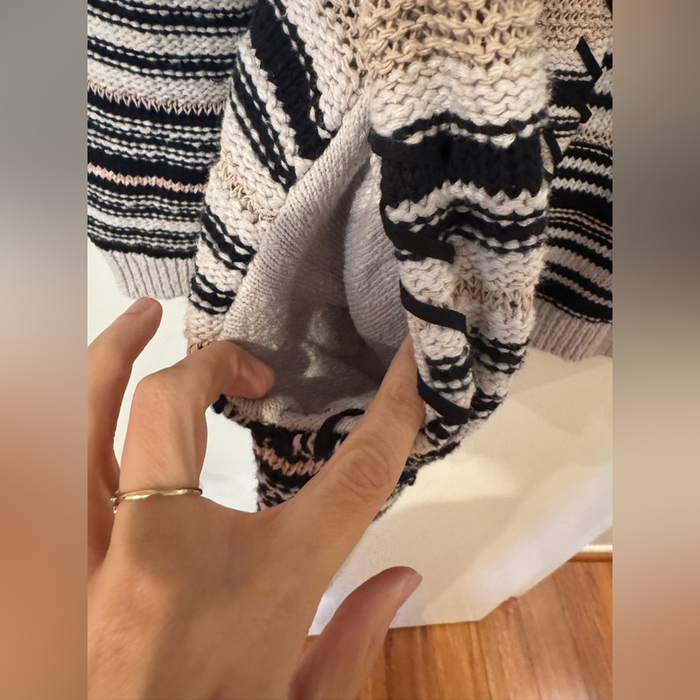 Maje Black and White Knit Cardigan - Picture 5 of 6